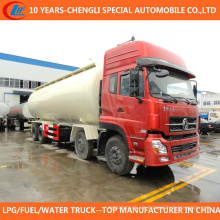 Camión de tanque seco del cemento a granel Camión de transporte químico de 12 ruedas